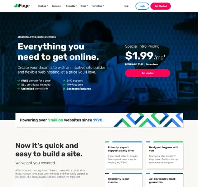 iPage web hosting